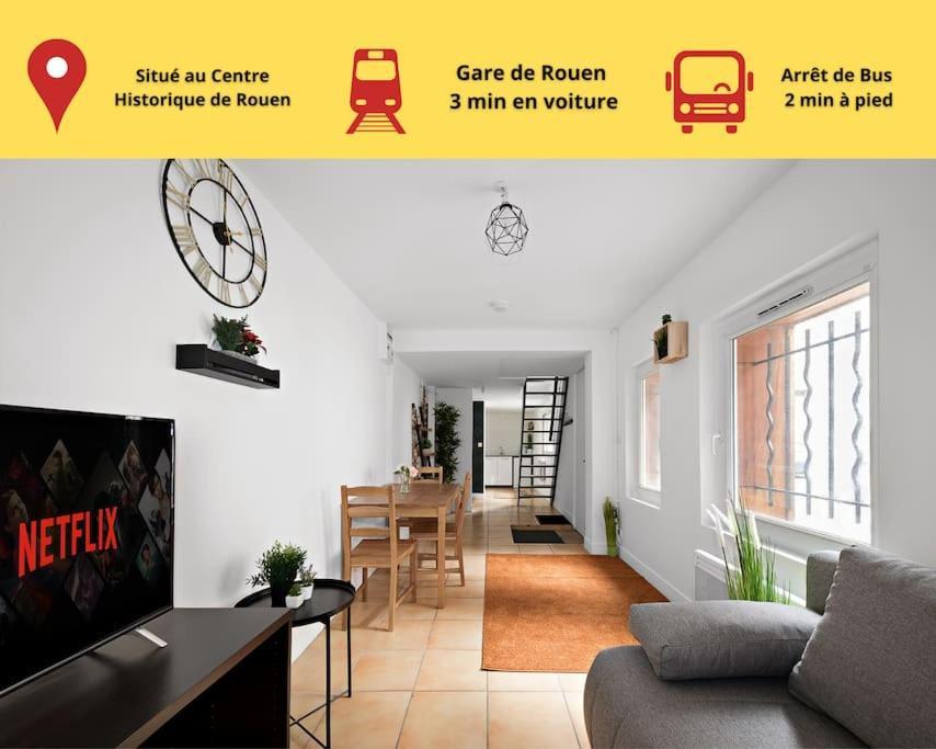 Amboise//Cosy-Centreville Rouen//Netfilx-Wifi//6Pers Zewnętrze zdjęcie