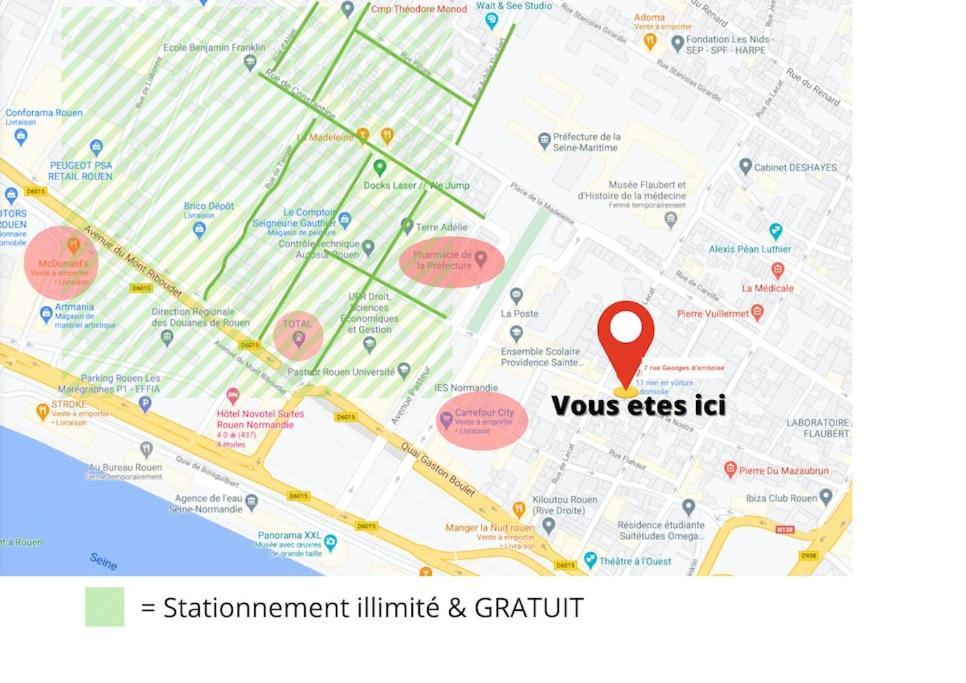 Amboise//Cosy-Centreville Rouen//Netfilx-Wifi//6Pers Zewnętrze zdjęcie